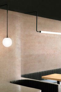 Dacite Rock Lime Yellow Natural Stone Wall Panels Restaurant