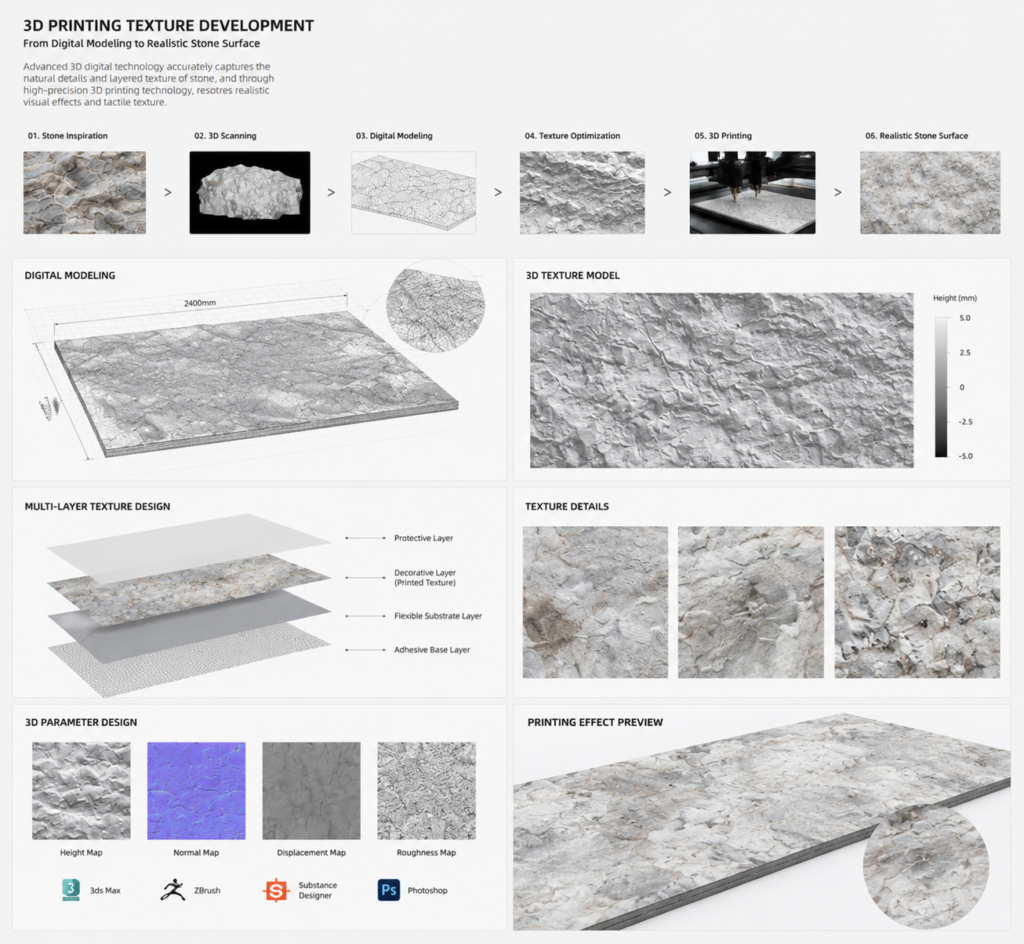 3d printing texture development