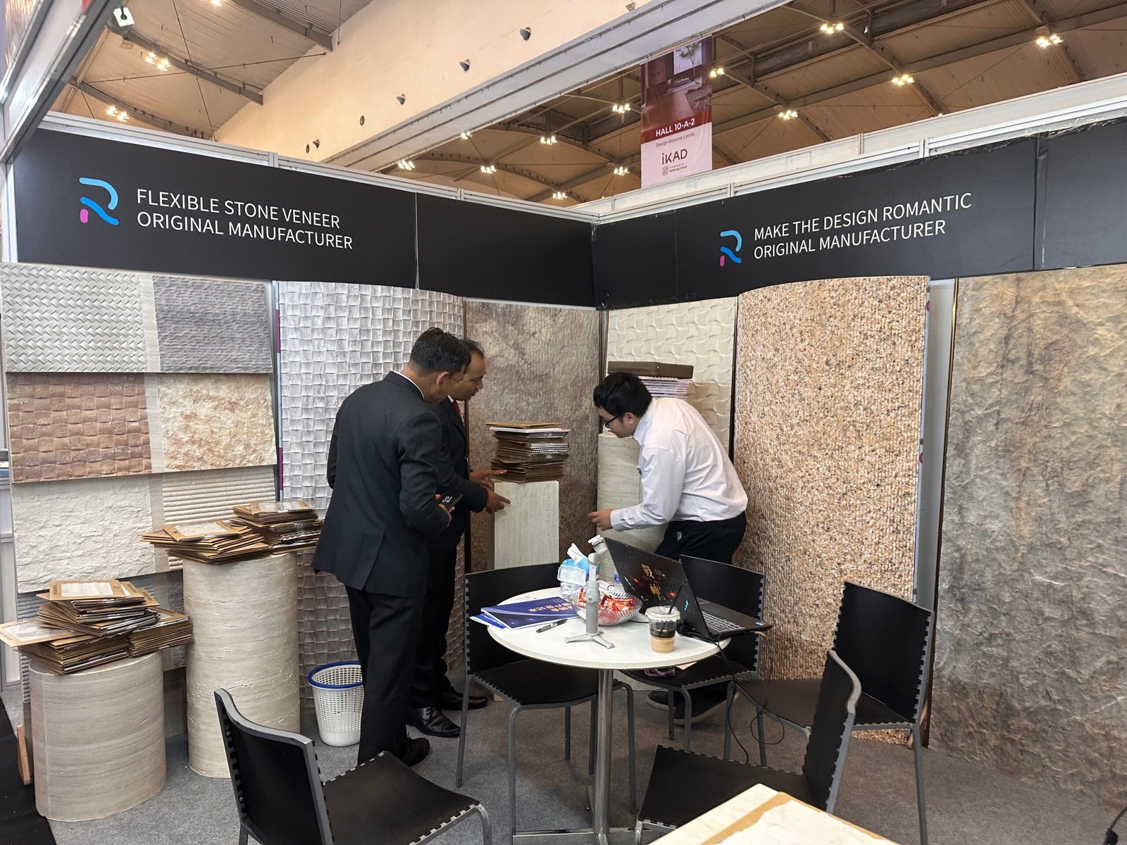 Romantic Stone booth at IndoBuildTech Expo 2026 in Indonesia