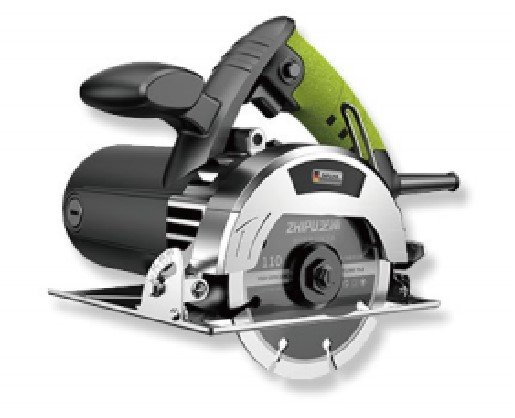 Handheld cutting machine for flexible stone panels