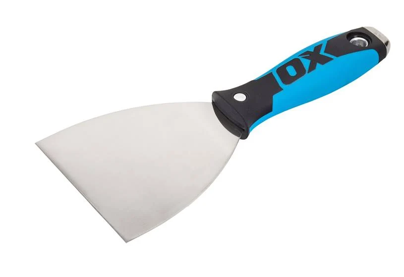 Putty knife for wall surface preparation