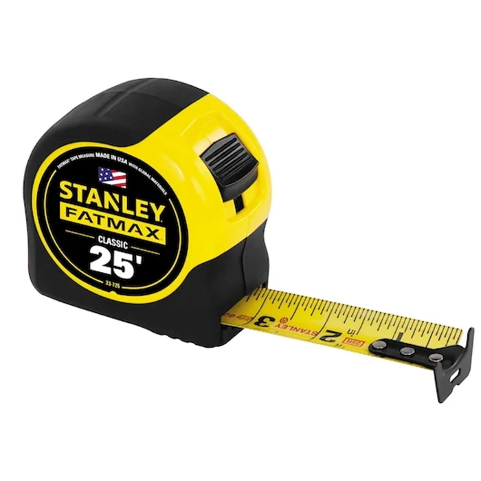Tape measure for flexible stone installation